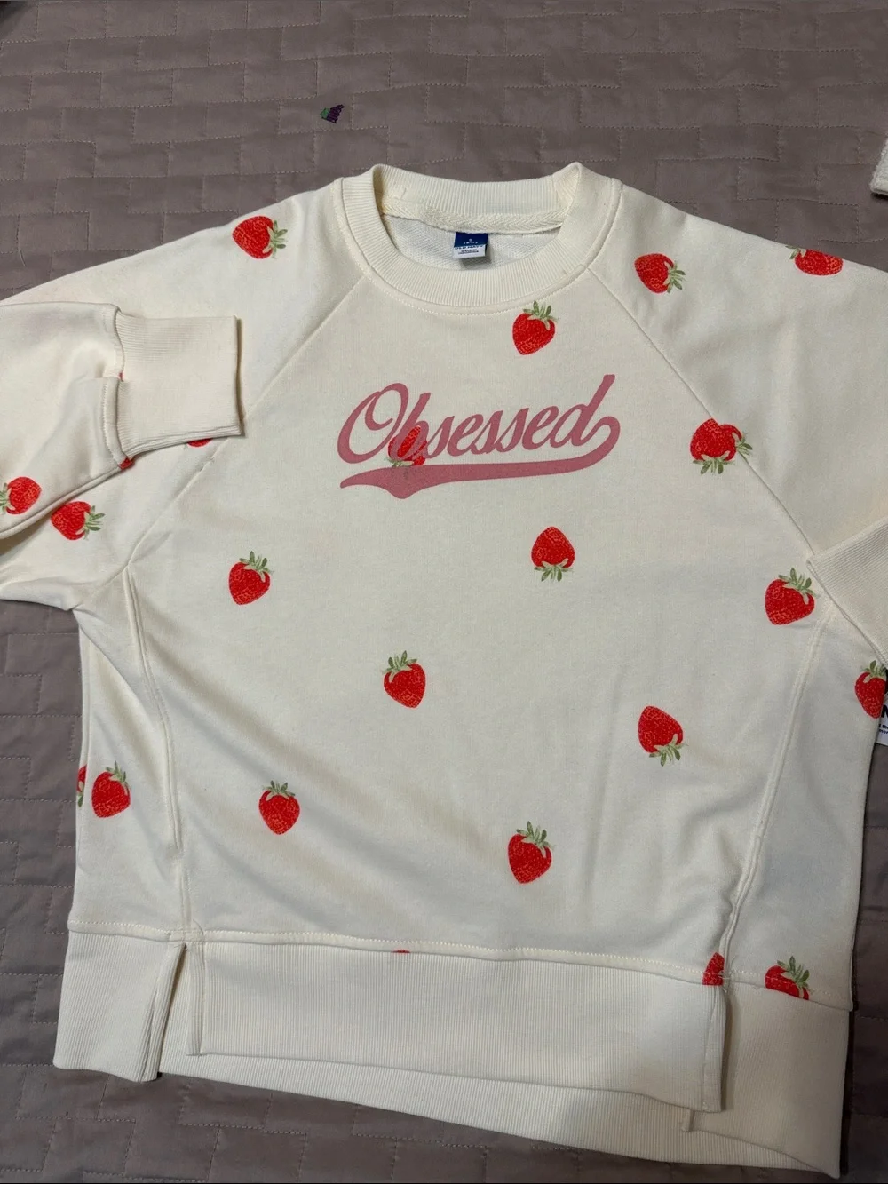 Girls Old Navy Lot with Cropped Cardigan and a Strawberry sweatshirt